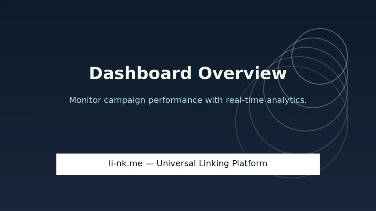 li-nk.me dashboard overview illustration
